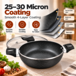 Speckled Nonstick Wok with Glass Lid