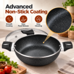 Speckled Nonstick Wok with Glass Lid