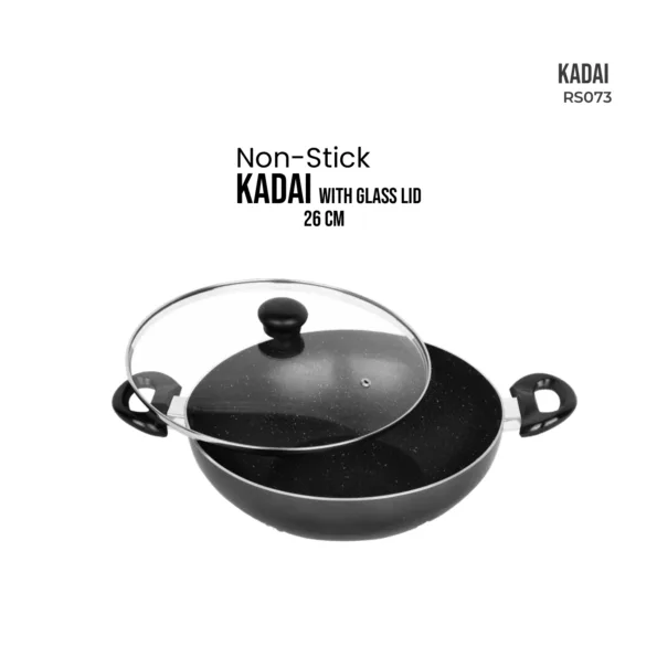 Non-Stick Kadai with Glass Lid