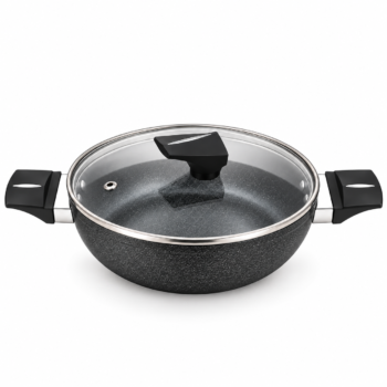 Kadai with Glass Lid | Dia -28 CM