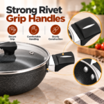 Speckled Nonstick Wok with Glass Lid