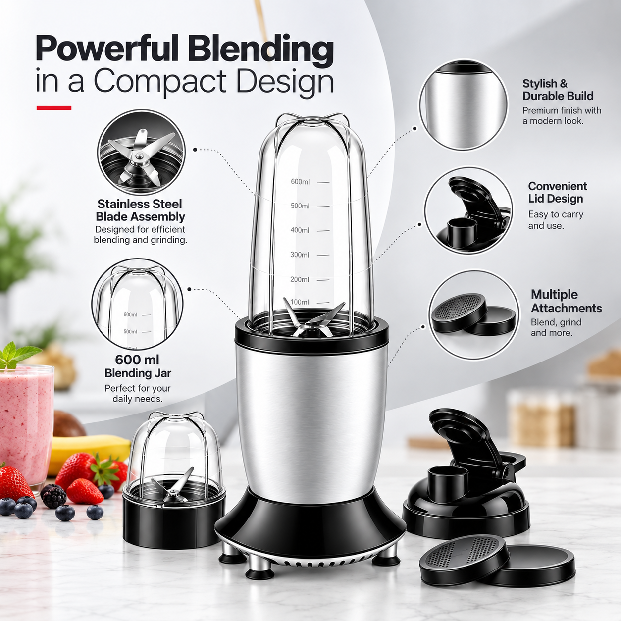 Powerful Blending, Compact Design